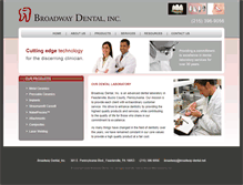 Tablet Screenshot of broadway-dental.net